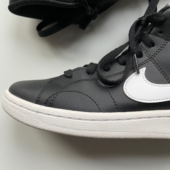 Nike Court Royale 2 Mid High Top Black White Womens 7 - Picture 3 of 15